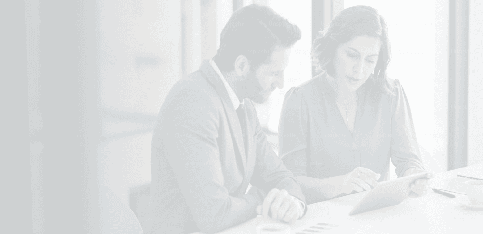 Two advisors reviewing a portfolio together